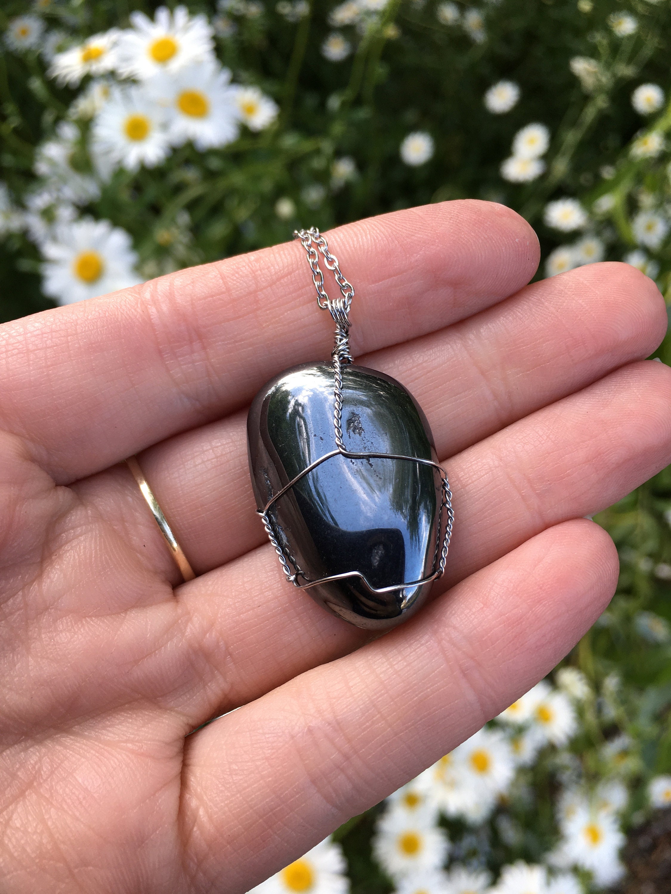 Hematite Pendant , Hematite , Hematite Necklace , Gemstone Necklace Hematite Pendant , Hematite , Hematite Necklace , Gemstone Necklace