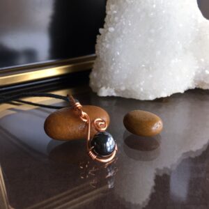 Hematite Pendant Necklace: Grounding Stone Jewelry