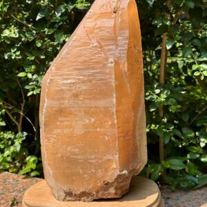 16.1 lbs Natural Huge Tangerine Quartz Single Crystal Point/Hematite Golden Surface Large Knife Crystal/Yellow Stone/Special gift-7260 g