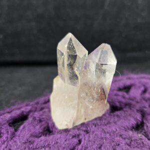 Hematite Phantom Quartz Crystal Point Indian Stone Inclusion Phantom Crystal Inclusions Terminated Karur Tamil Nadu India