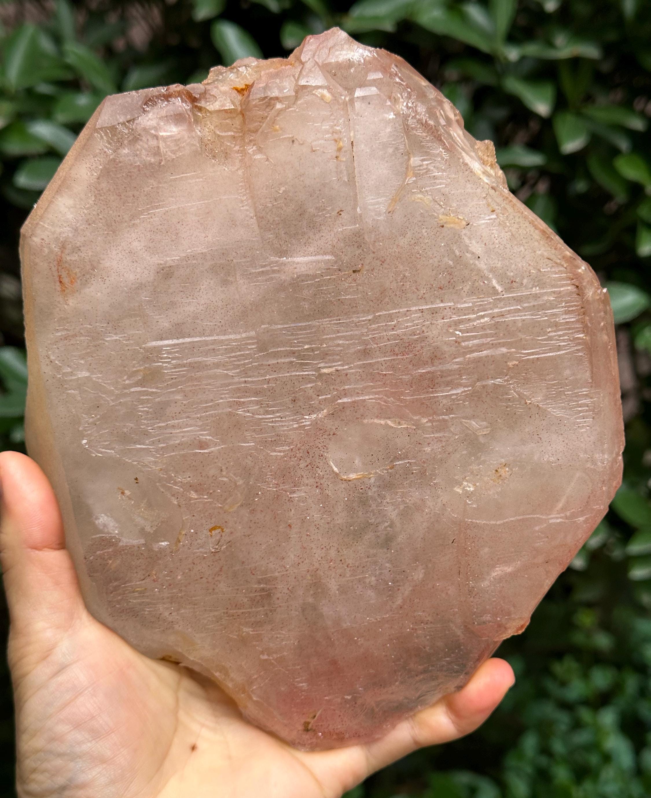 Tabular Double Terminated Strawberry Quartz Crystal/hematite Limonite Goethite Included/collection/meditation/reiki/healing-1521 G