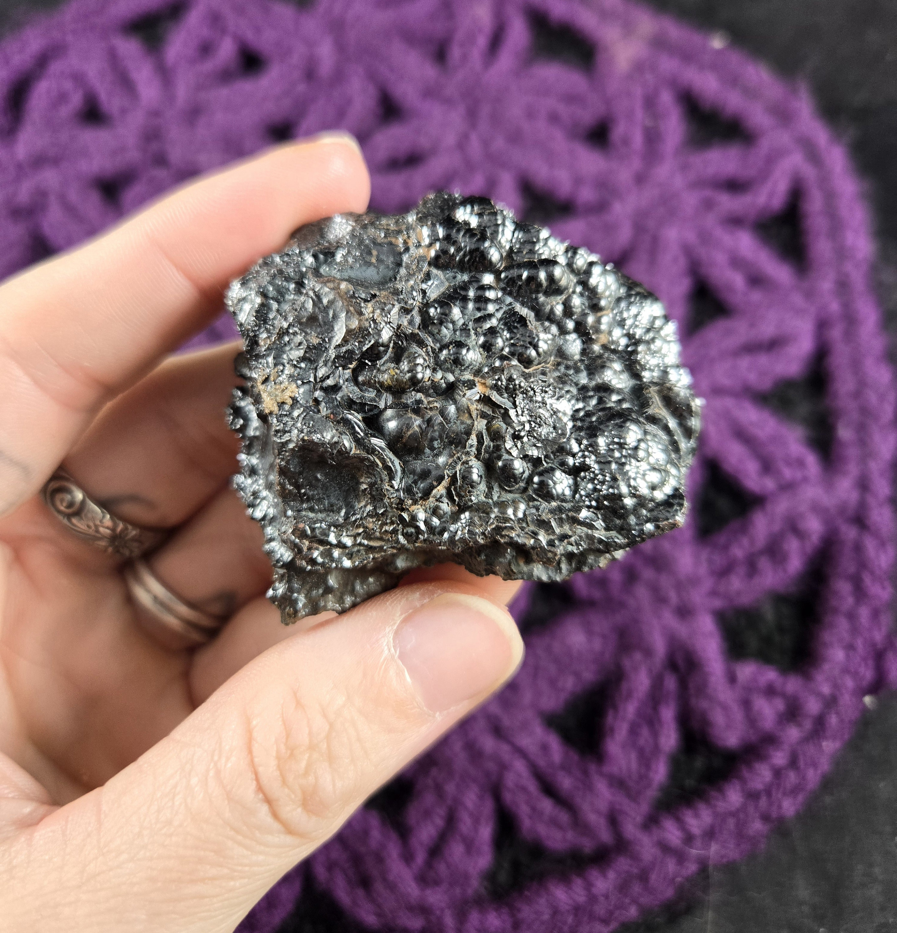 Botryoidal Hematite Raw Crystal Small Stones Crystals Natural Rare Unique Chunk Rough Specimen Kidney Ore