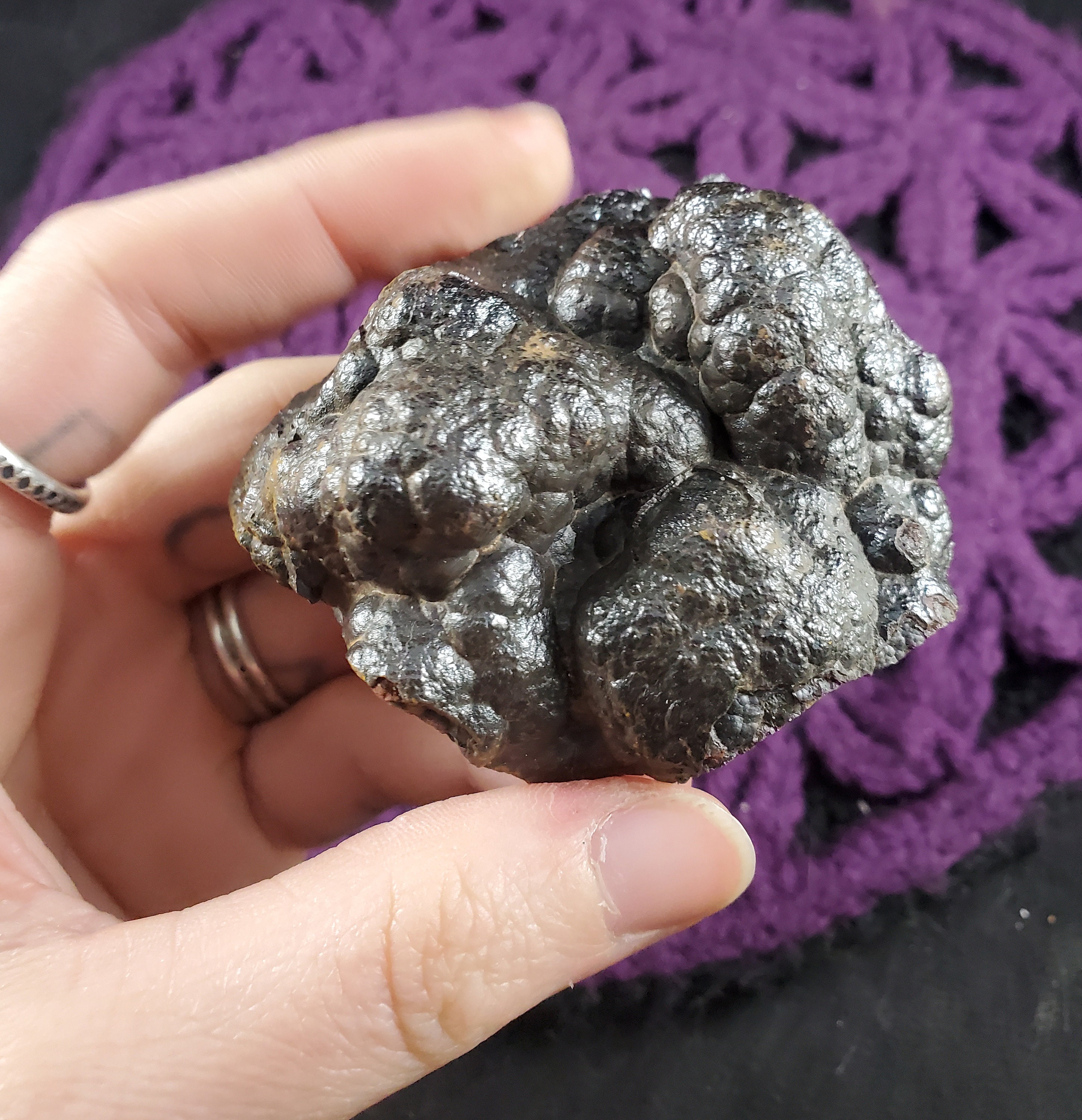 Botryoidal Hematite Raw Crystal Stones Crystals Natural Rare Unique Chunk Rough Specimen Kidney Ore