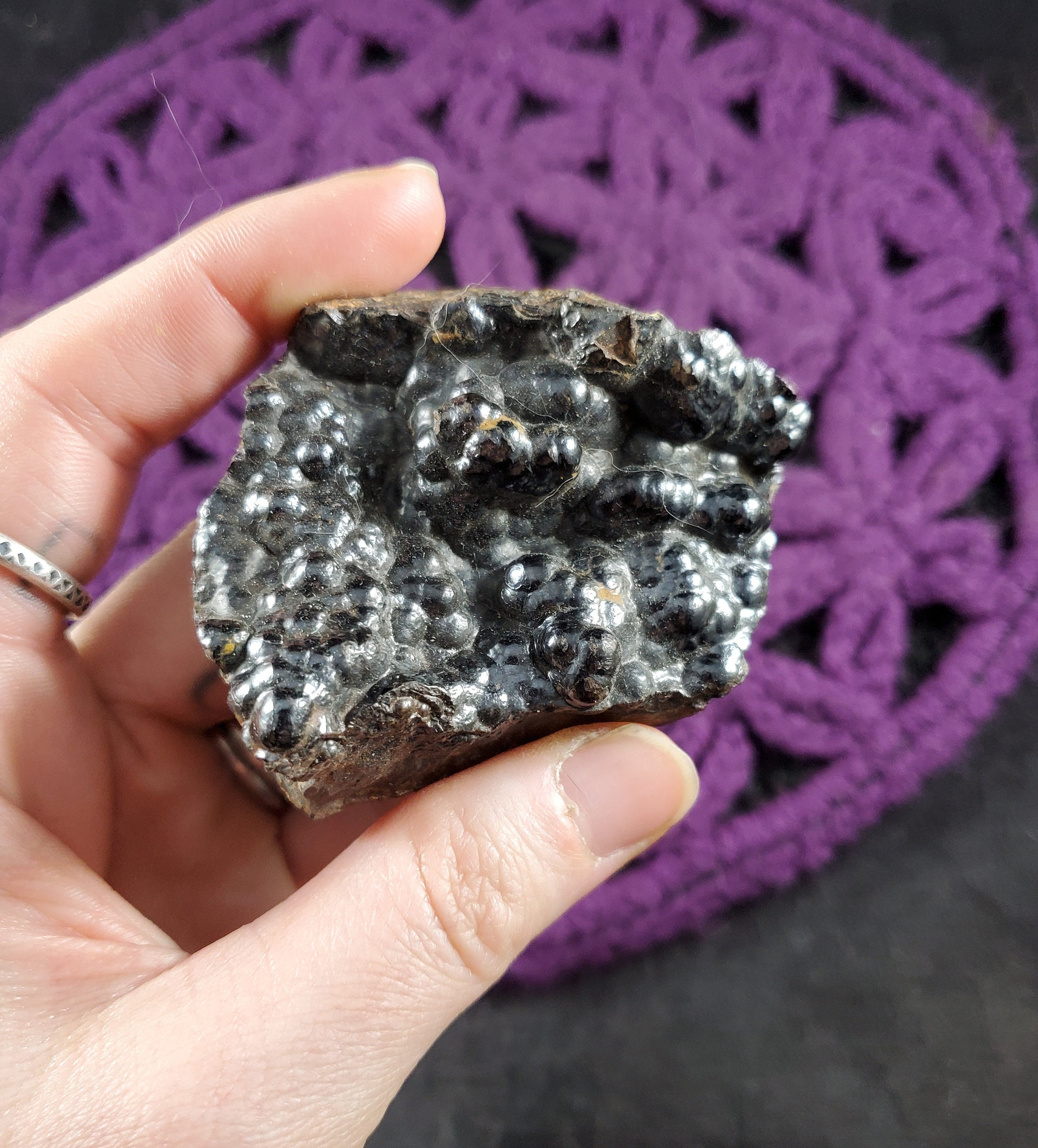 Botryoidal Hematite Raw Crystal Stones Crystals Natural Rare Unique Chunk Rough Specimen Kidney Ore