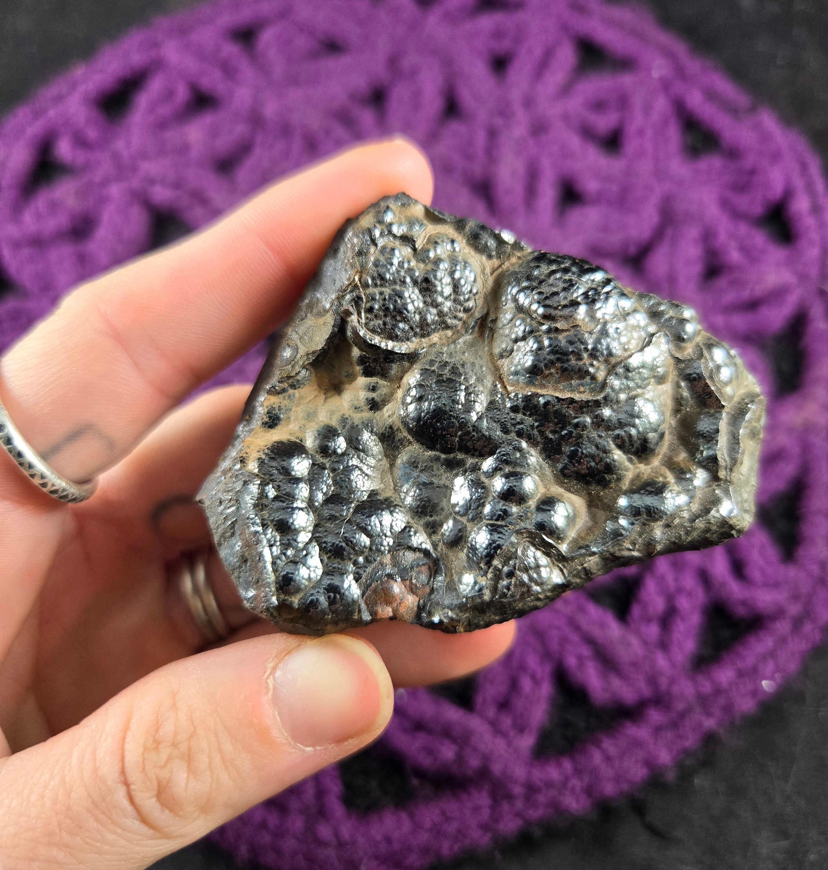 Botryoidal Hematite Raw Crystal Stones Crystals Natural Rare Unique Chunk Rough Specimen Kidney Ore