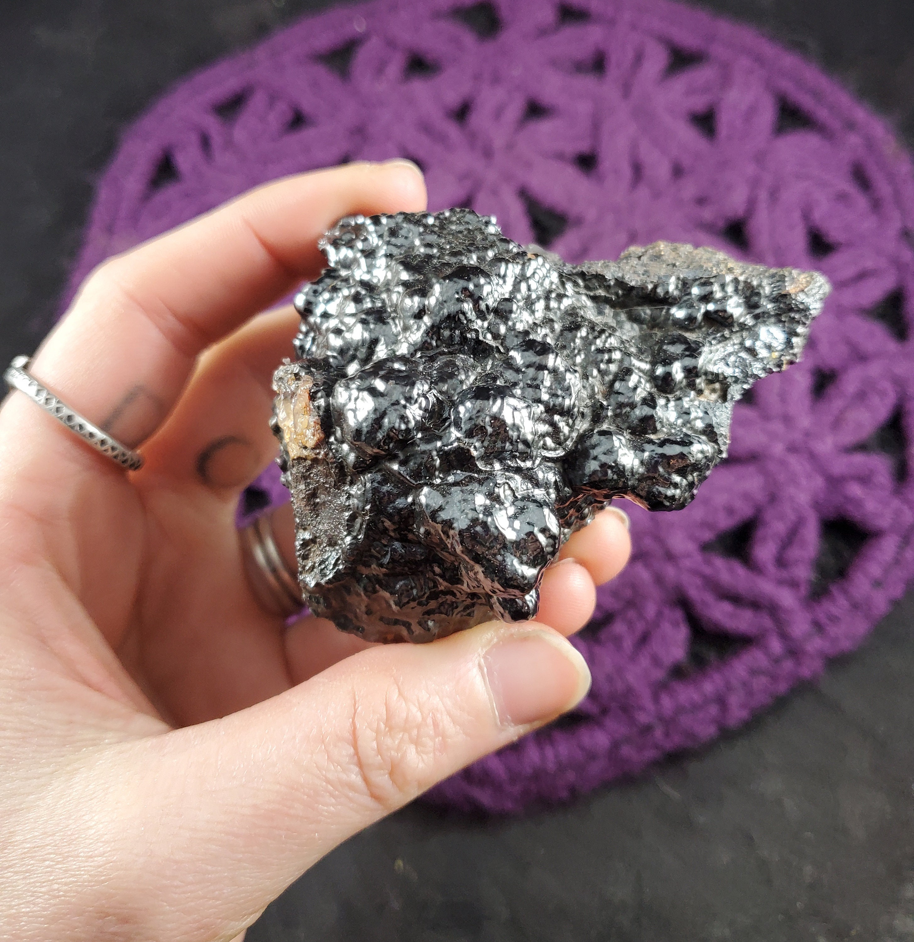 Botryoidal Hematite Raw Crystal Stones Crystals Natural Rare Unique Chunk Rough Specimen Kidney Ore