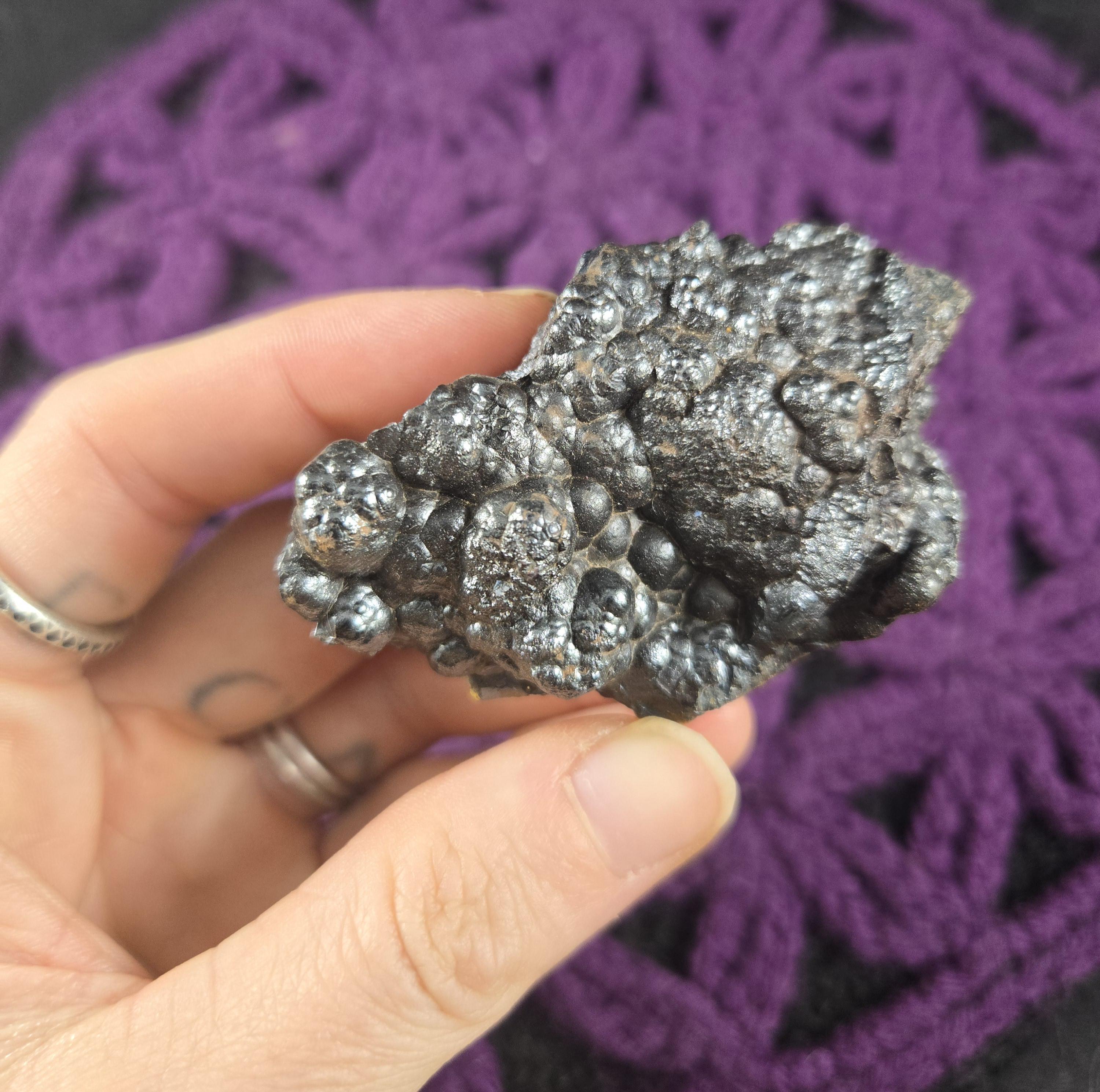 Botryoidal Hematite Raw Crystal Stones Crystals Natural Rare Unique Chunk Rough Specimen Kidney Ore