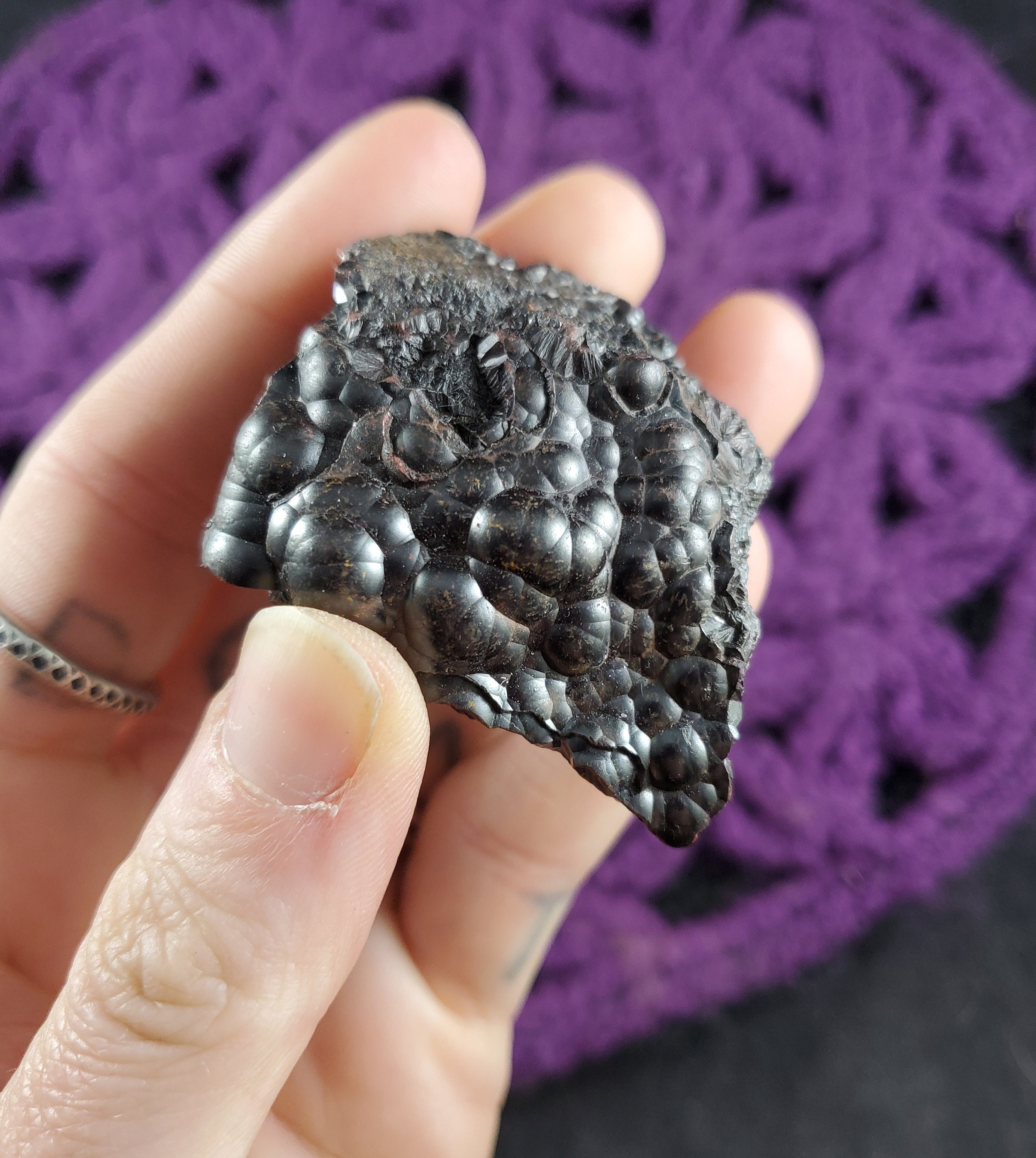 Botryoidal Hematite Raw Crystal Stones Crystals Natural Rare Unique Chunk Rough Specimen Kidney Ore