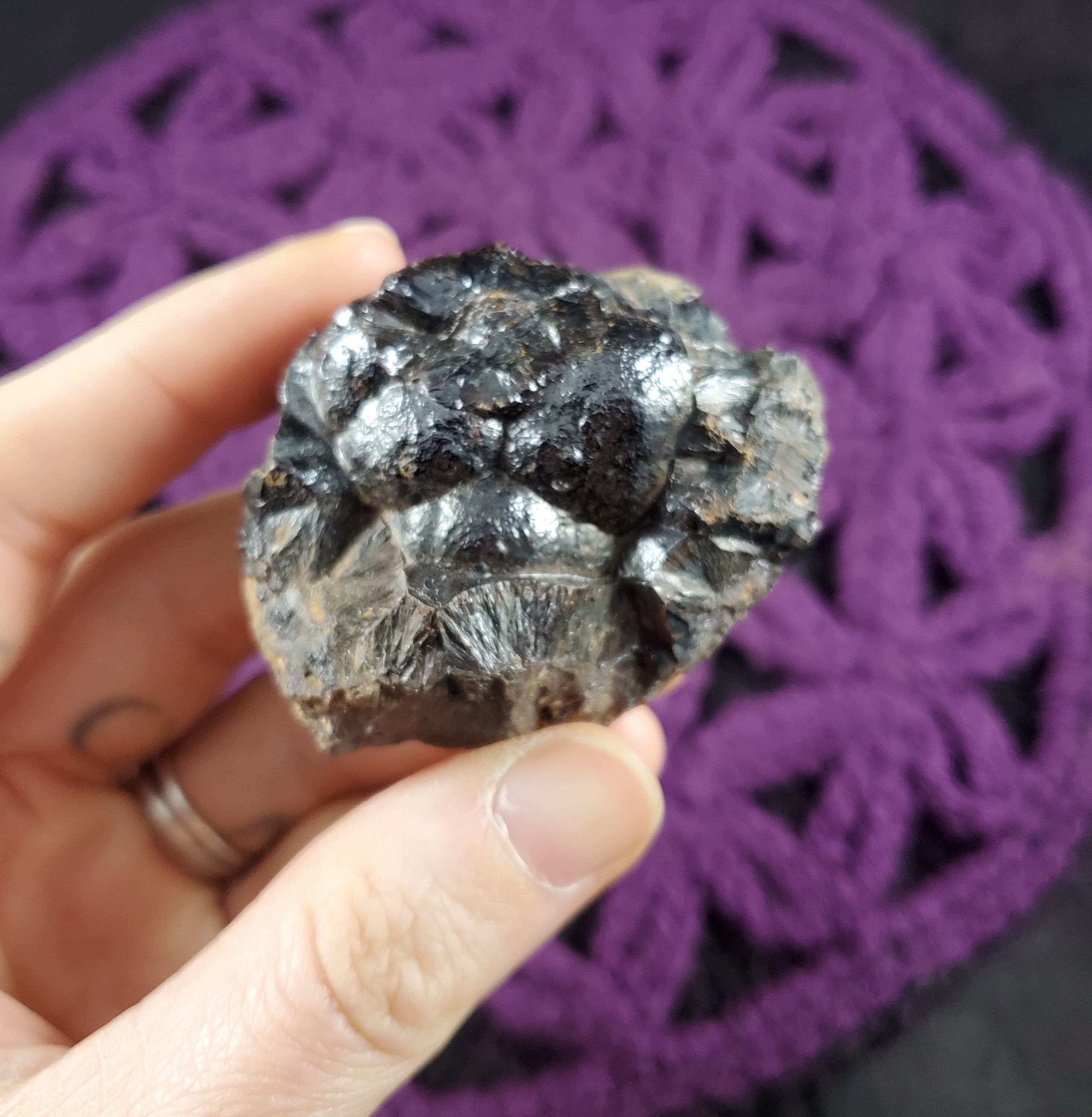 Botryoidal Hematite Raw Crystal Stones Crystals Natural Rare Unique Chunk Rough Specimen Kidney Ore