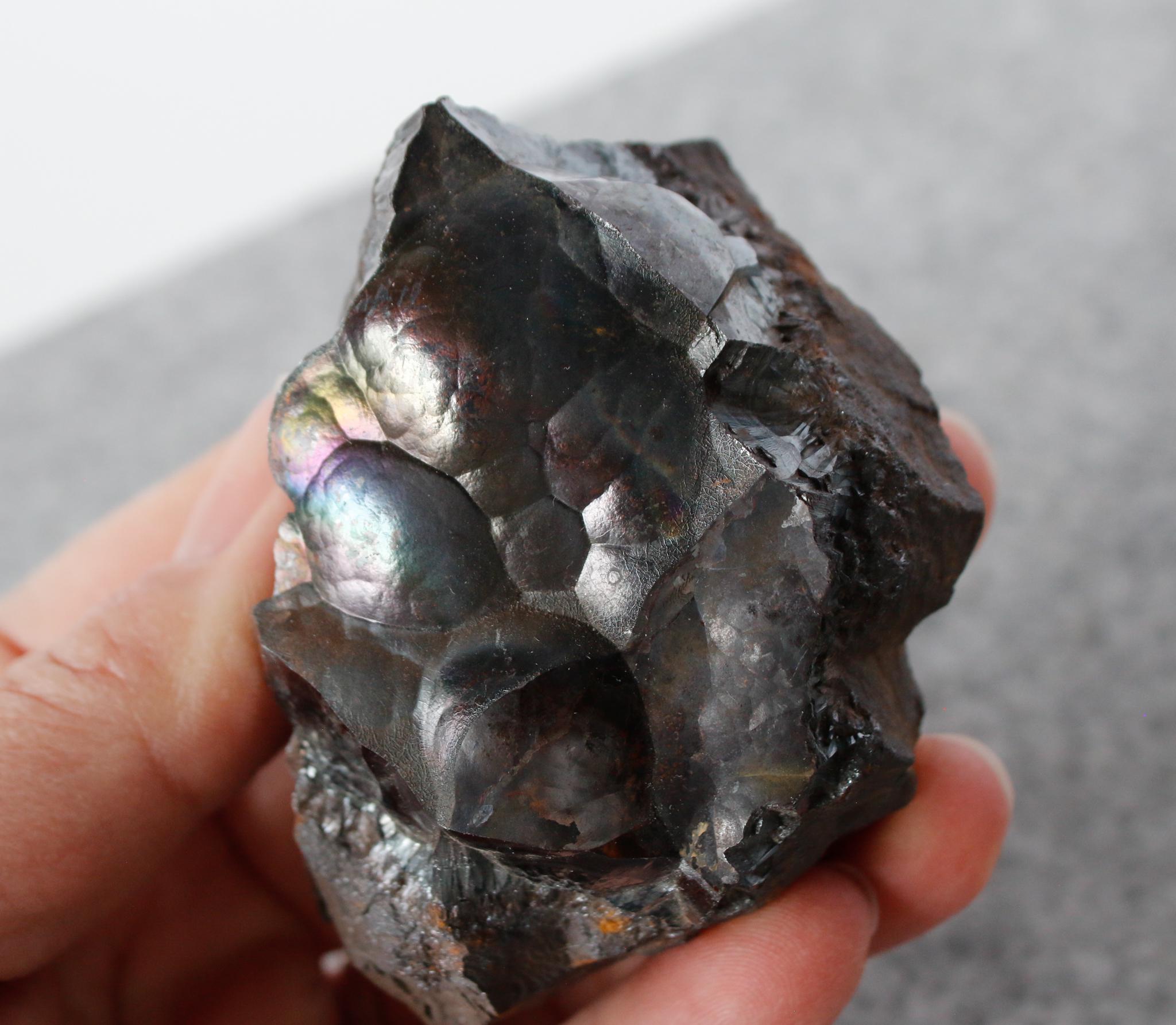 Botryoidal Hematite Iridescent Specimen Botryoidal Hematite Iridescent Specimen