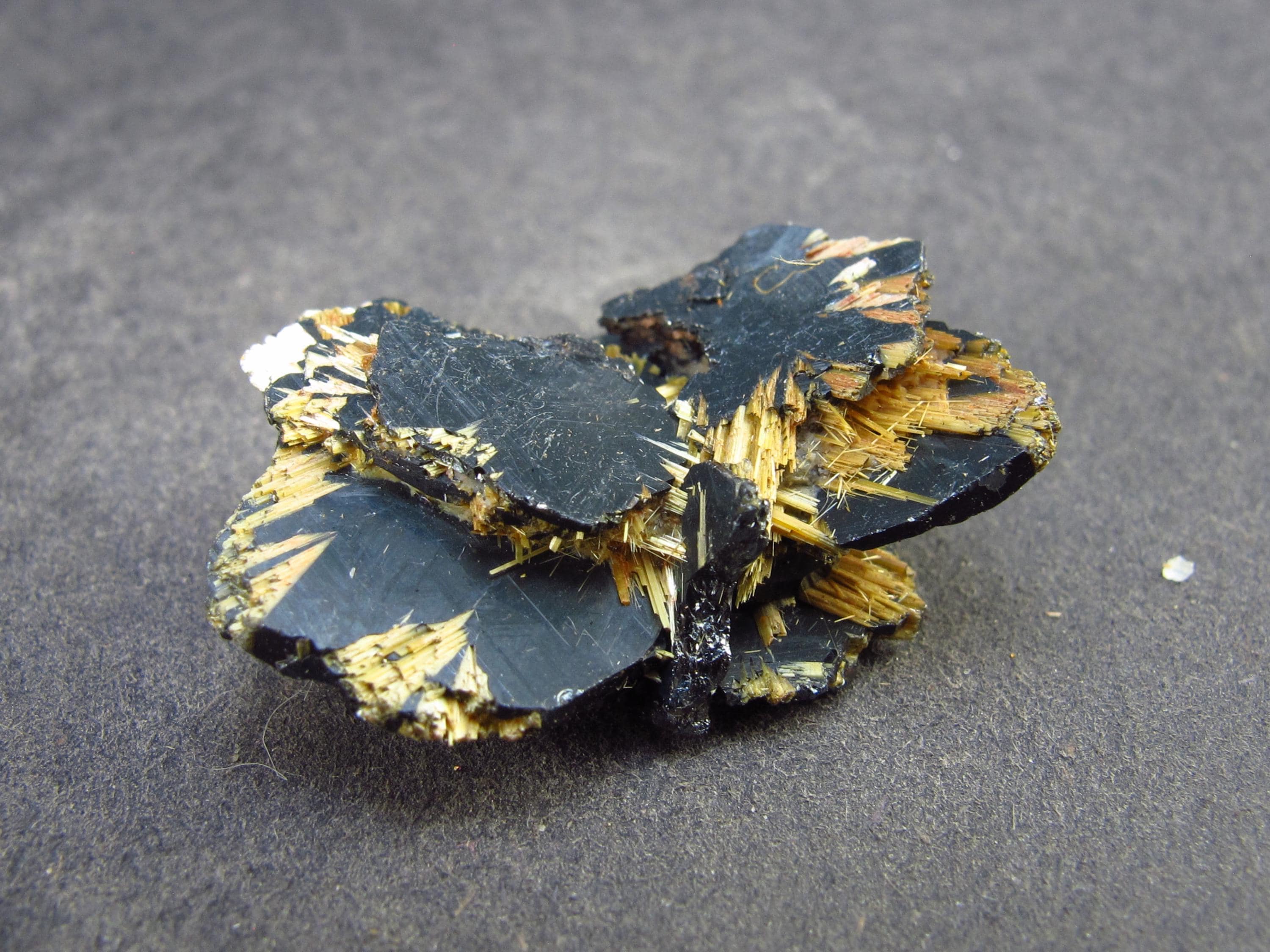 Large Hematite And Rutile Cluster From Brazil - 1.1" - 8.4 Grams
