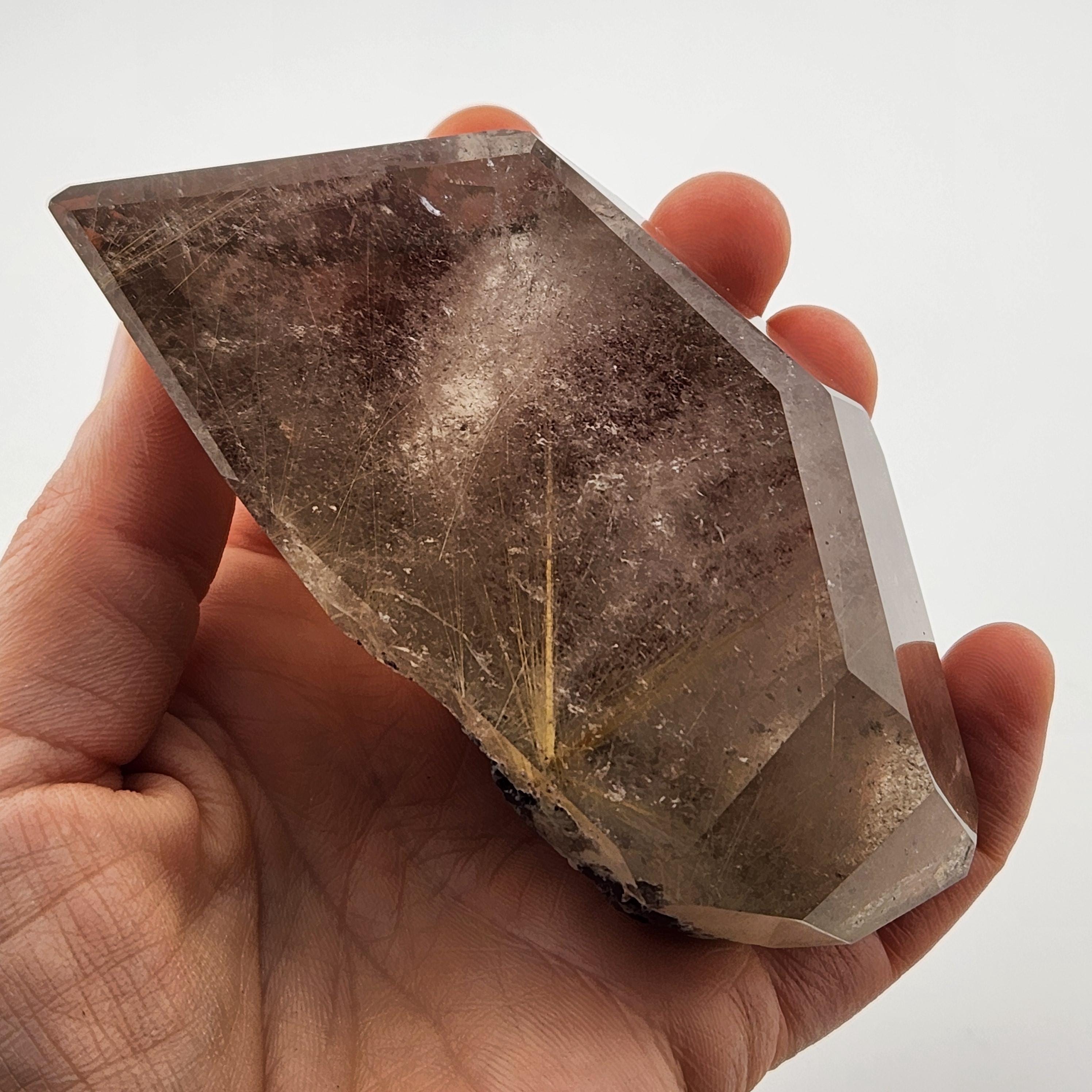 Polished Hematite Rutile Star Specimen 315g- Rutile Star - Golden Rutile - Star Rutile - Rutile Hematite - Hematite Rutile Polished Hematite Rutile Star Specimen 315g- Rutile Star - Golden Rutile - Star Rutile - Rutile Hematite - Hematite Rutile