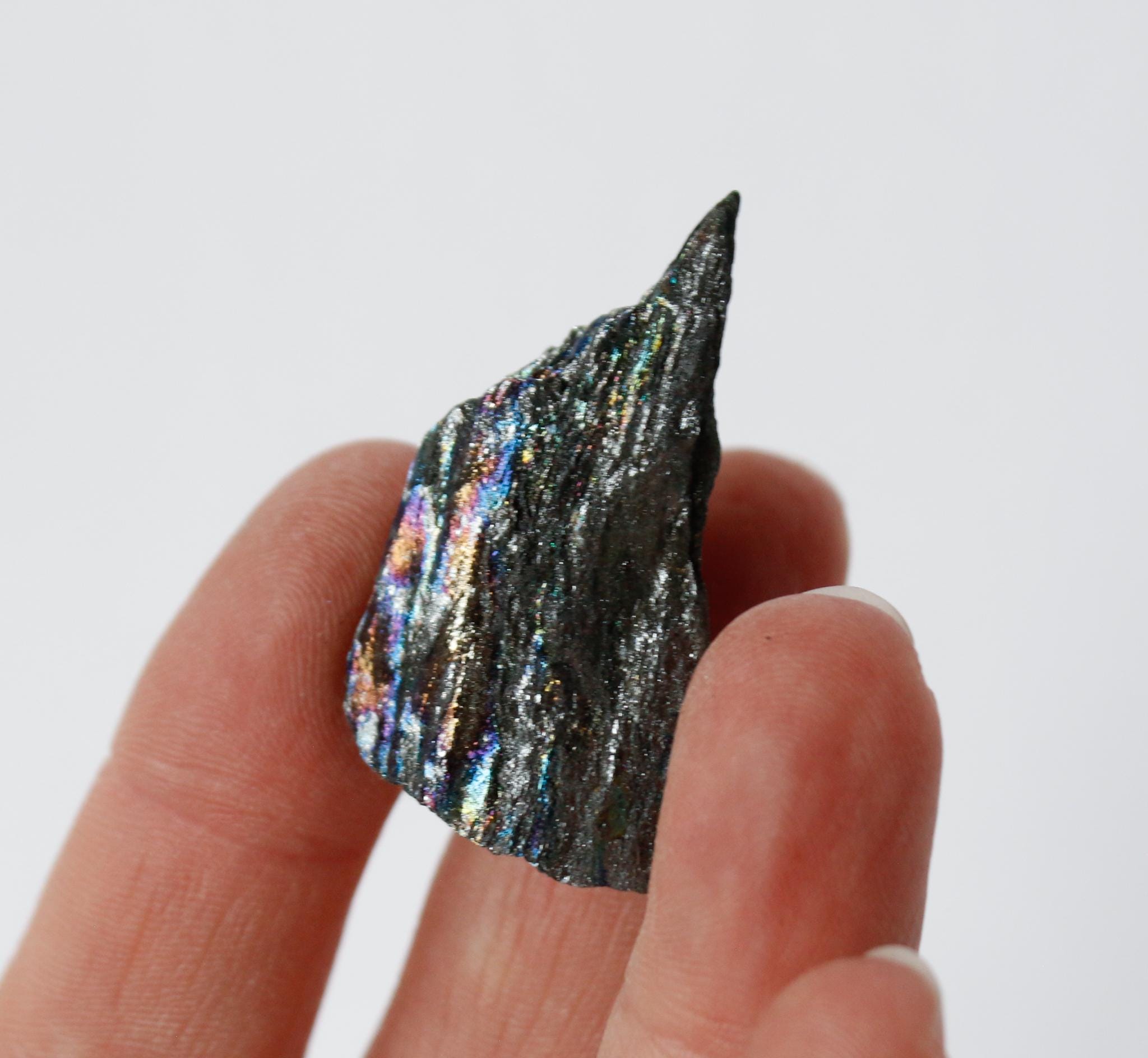 Rainbow Iridescent Hematite Natural Mineral Specimen From Brazil