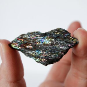 Rainbow Iridescent Hematite Natural Mineral Specimen From Brazil