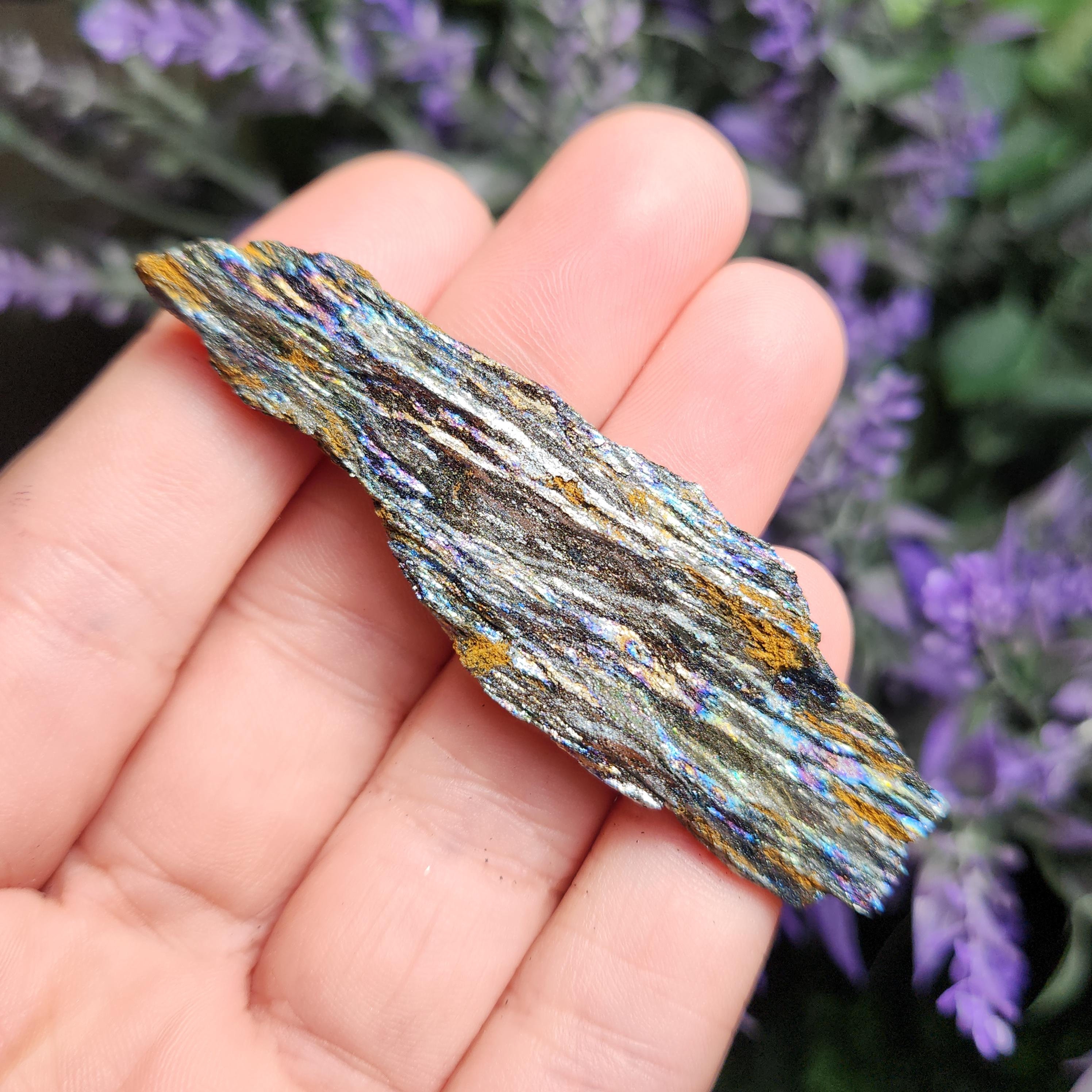 Rainbow Iridescent Hematite Specimen: Raw Hematite Crystal