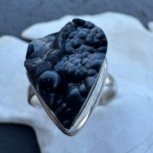 Botryoidal Hematite Ring Size-9