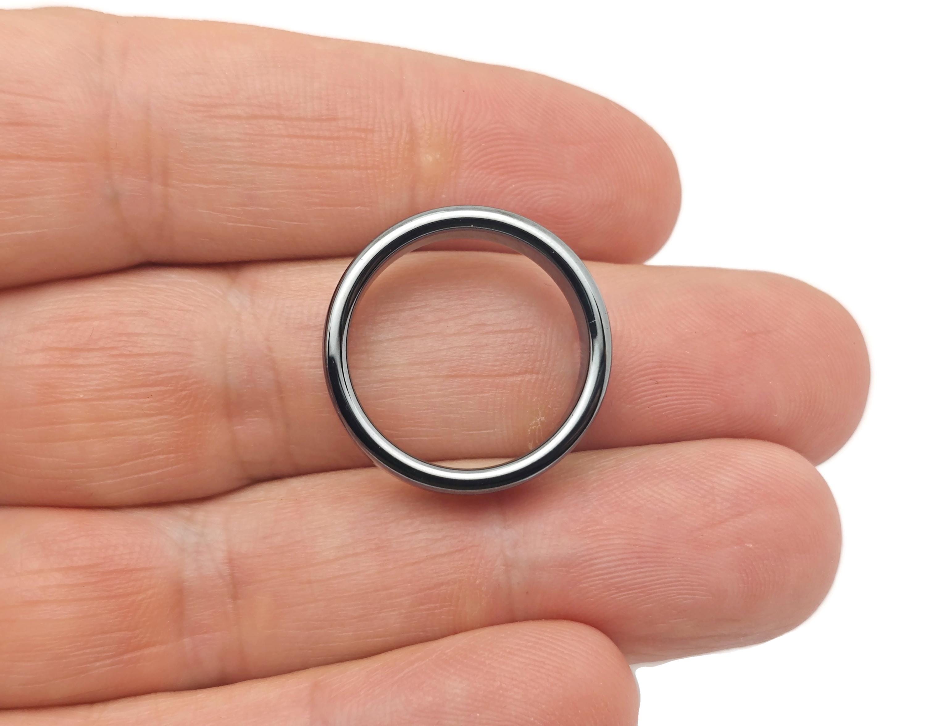 Hematite Ring - Crystal Ring – Natural Hematite Ring - Jewelry Making Supplies - Gift For Her - Ri1049