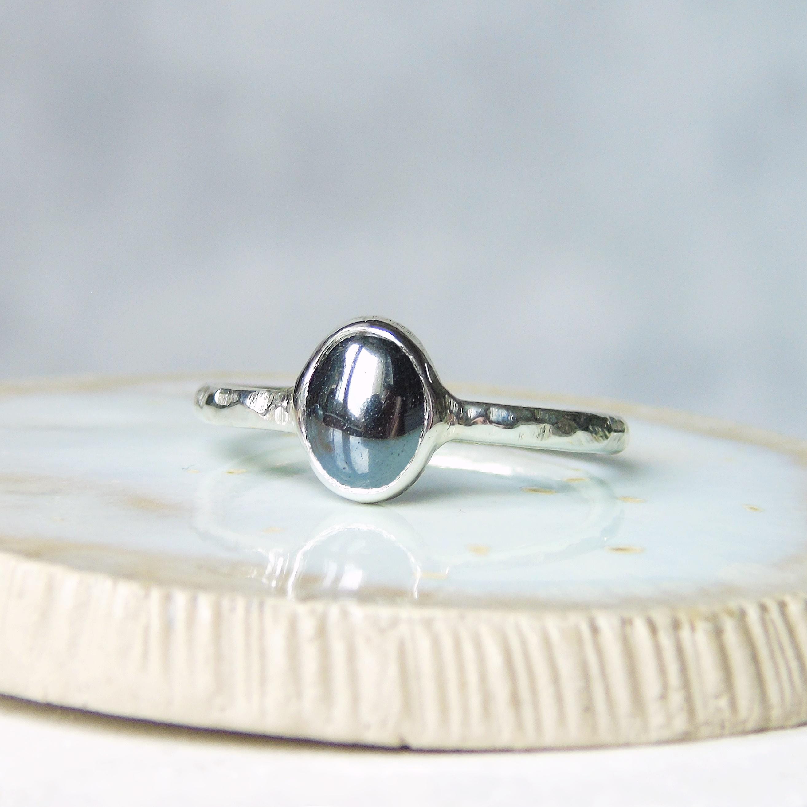 For A - Hematite Custom Ring