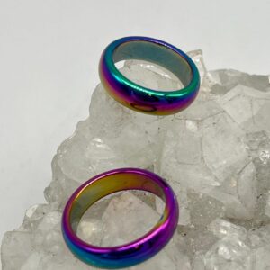 Rainbow Hematite Ring-Various Sizes