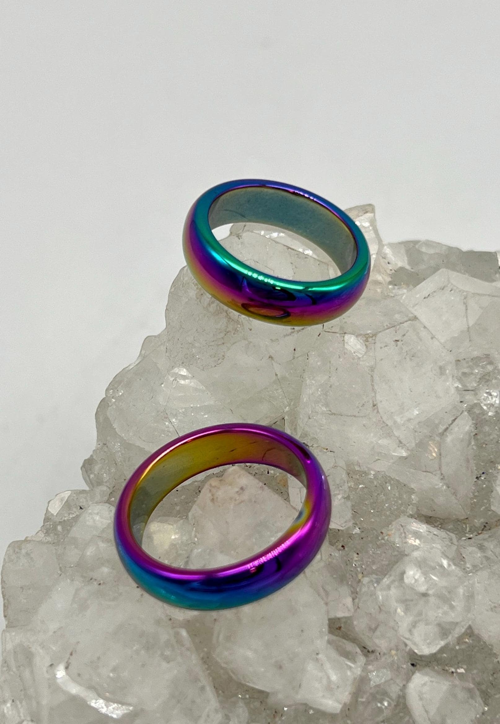 Rainbow Hematite Ring-various Sizes
