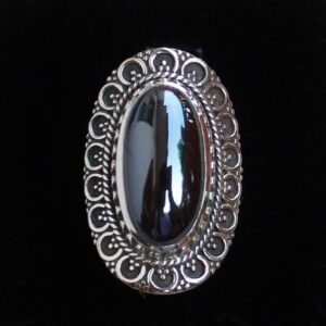 Hematite Ring sterling silver handmade jewelry