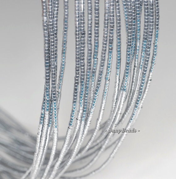 1x1mm Silver Hematite Gemstone Heishi Rondelle Slice 1x1mm Loose Beads 16 Inch Full Strand Lot 1,2,6,12 And 50 (90185726-839) 1x1mm Silver Hematite Gemstone Heishi Rondelle Slice 1x1mm Loose Beads 16 Inch Full Strand Lot 1,2,6,12 And 50 (90185726-839)
