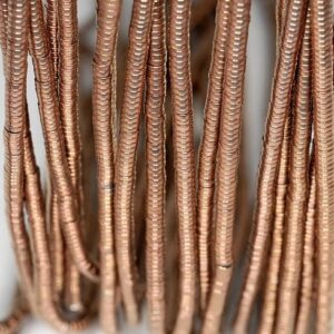 3x1mm Bronze Hematite Gemstone Heishi Rondelle Slice 3x1mm Loose Beads 16 inch Full Strand LOT 1,2,6,12 and 50 (90185658-838)