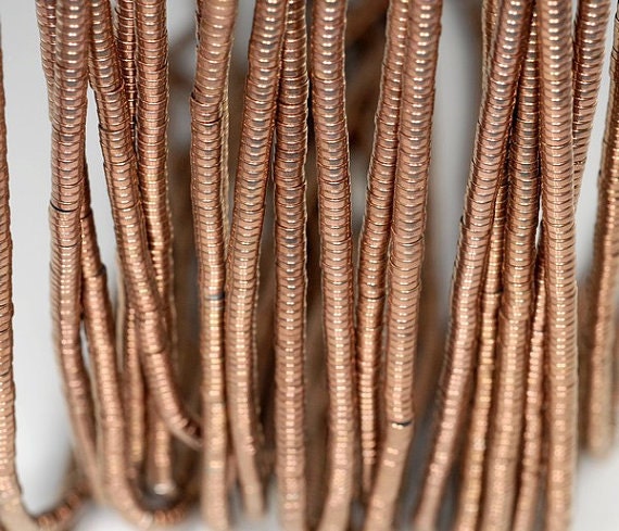 3x1mm Bronze Hematite Gemstone Heishi Rondelle Slice 3x1mm Loose Beads 16 Inch Full Strand Lot 1,2,6,12 And 50 (90185658-838)
