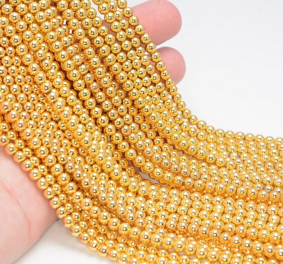 2mm Titanium Gold Hematite Gemstone Round 2mm Loose Beads 16 Inch Full Strand Lot 1,2,6,12 And 50 (80006006-483) 2mm Titanium Gold Hematite Gemstone Round 2mm Loose Beads 16 Inch Full Strand Lot 1,2,6,12 And 50 (80006006-483)