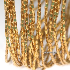 4x2mm Gold Hematite Gemstone Rounded Rectangle 4x2mm Loose Beads 16 Inch Full Strand Lot 1,2,6,12 And 50 (90185689-838)