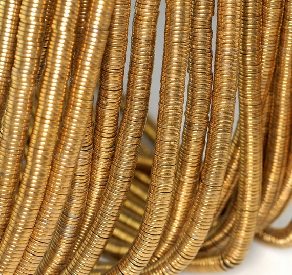 6x1mm Gold Hematite Gemstone Slice Heishi Round Disc 6x1mm Loose Beads 16 Inch Full Strand Lot 1,2,6,12 And 50 (90185644-844)