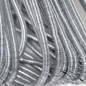 6x1mm Silver Hematite Gemstone Slice Heishi Round Disc 6x1mm Loose Beads 16 Inch Full Strand Lot 1,2,6,12 And 50 (90185643-844)