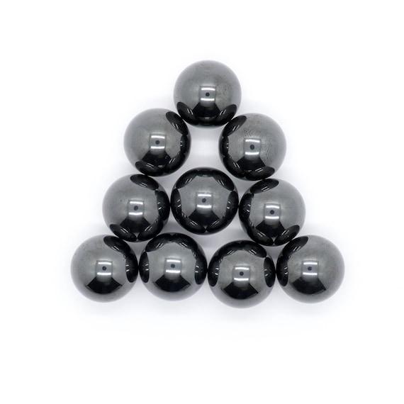 Magnetic Hematite Energy Ball Beads Natural Stone Sphere Beads No Holes 5mm 6mm 8mm 10mm 13mm 16mm 18mm 30mm