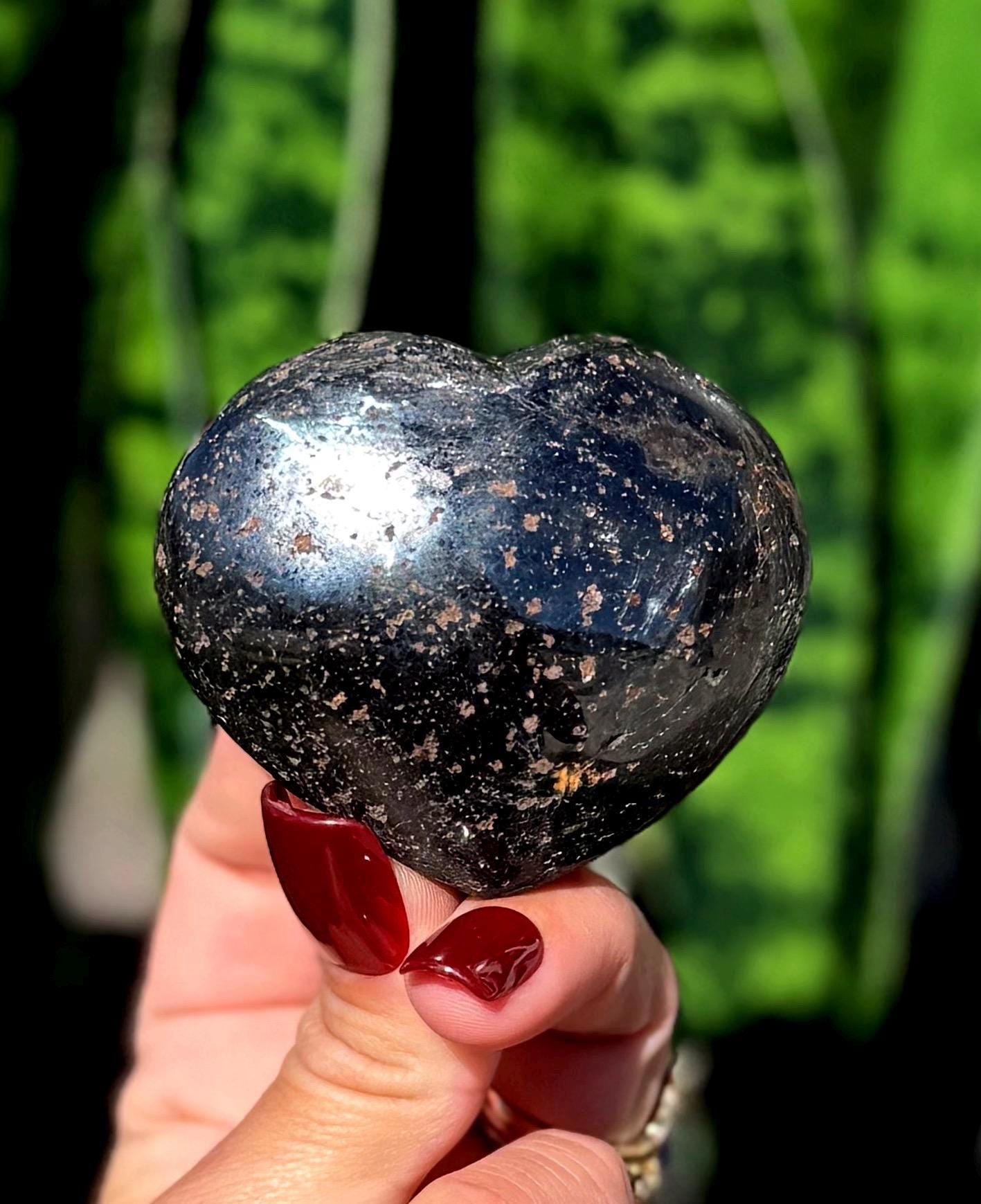 Hematite Crystal Heart