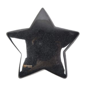 g6174.24 30mm Carved Hematite Gemstone Crystal Healing Star Stone DIY