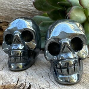 Hematite Skull Figurine From Morocco