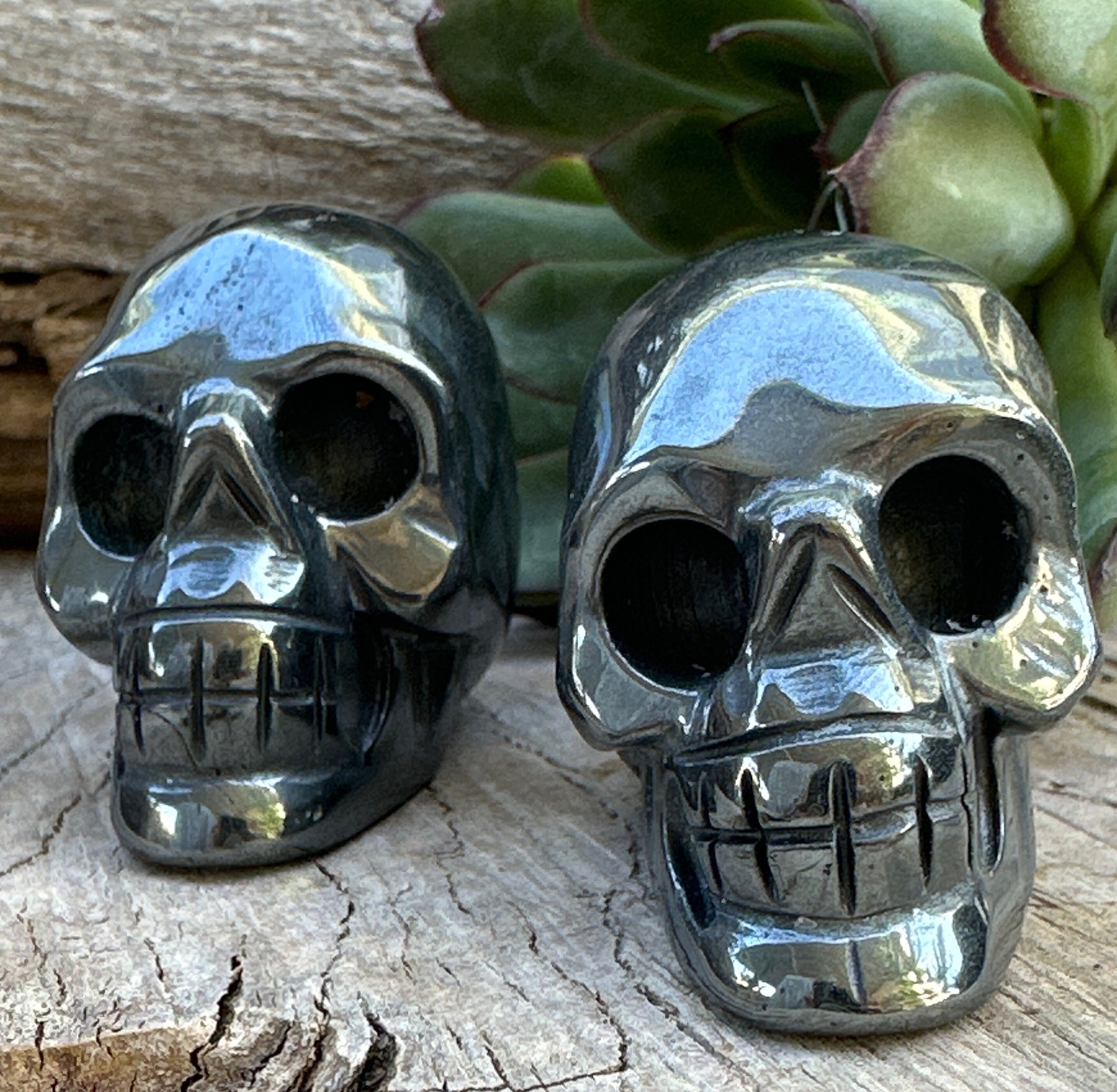 Hematite Skull Figurine From Morocco