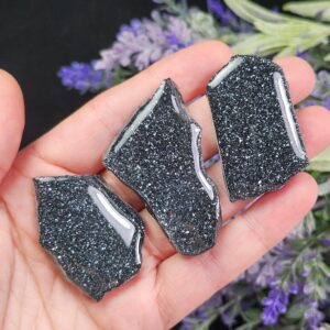 Specular Hematite Slab - Specularite Crystal - Polished Hematite