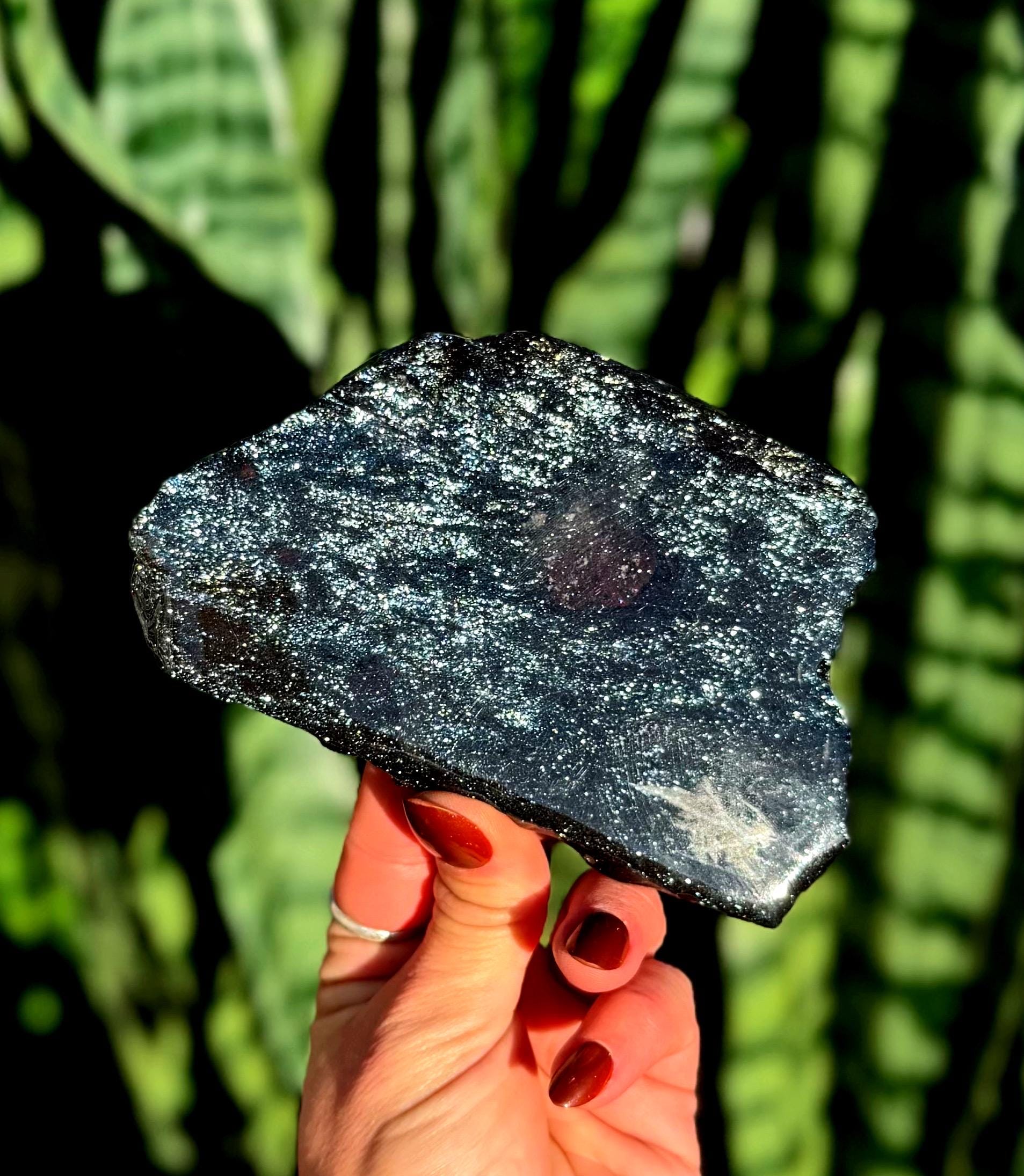 Specularite Crystal Slab - Aka Specular Hematite Ore - Natural Healing Crystal