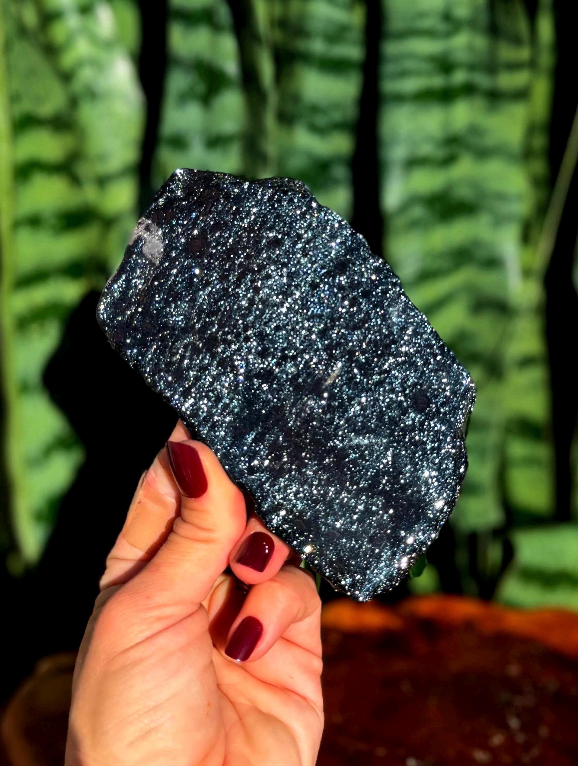 Specularite Crystal Slab - Aka Specular Hematite Ore - Natural Healing Crystal