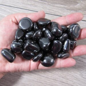 Hematite 1/2 Pound Bag Assorted Sizes Tumbled Stones Hematite 1/2 Pound Bag Assorted Sizes Tumbled Stones
