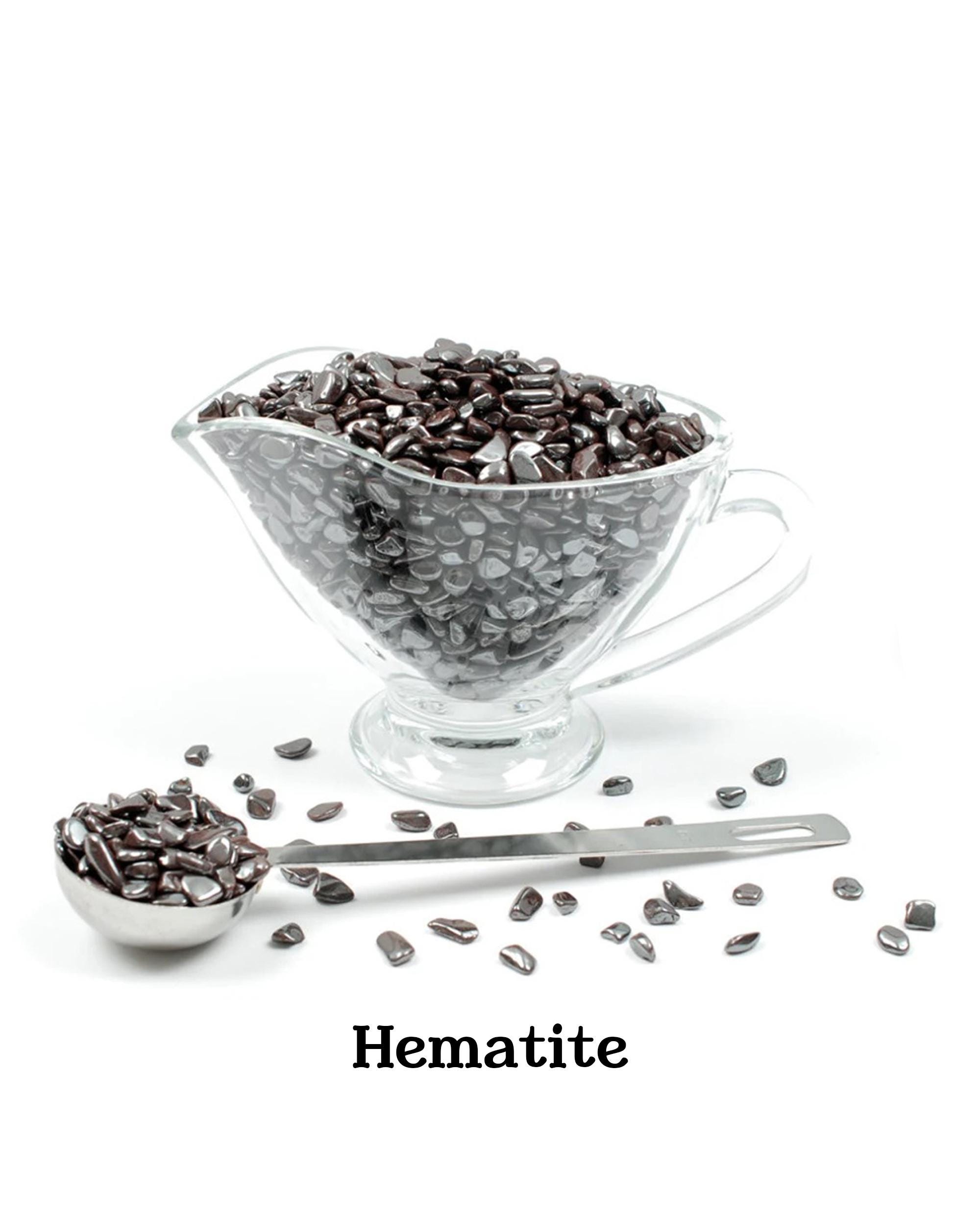 Hematite Chip Stones, Grounding And Focus, Small Ritual Metallic Gems