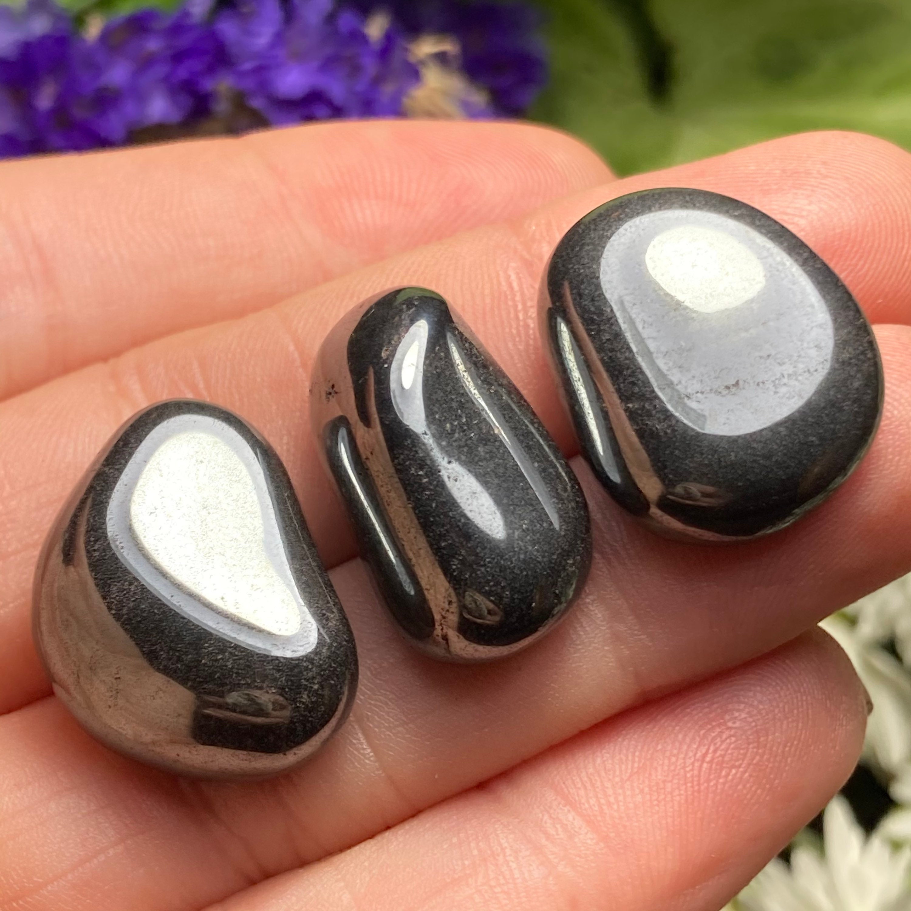 Tumbled Hematite Crystal, Polished Hematite Stone Specimen