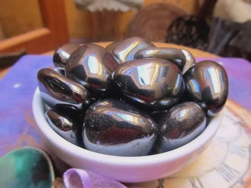 Tumbled Hematite, Healing Crystal, Gemstone, Grounding, Protection & Balance, Root Chakra, Intuitively Selected
