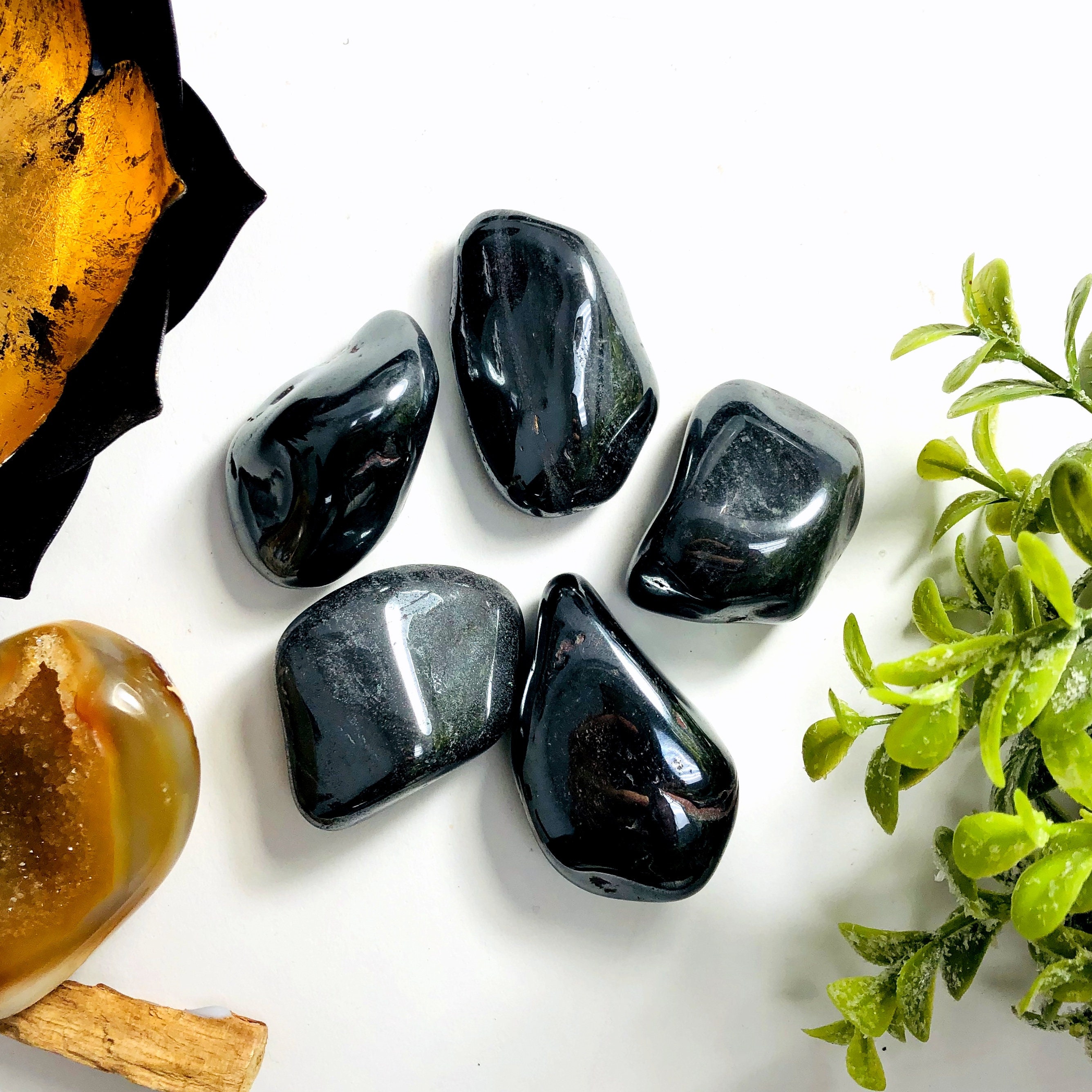 Large Hematite Tumbled Stones – Crystal Decor, Crafting Mineral