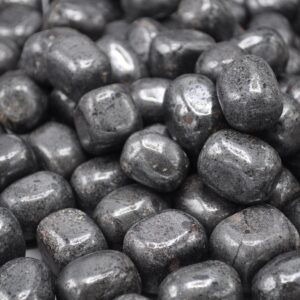 Large Hematite Tumbled Stones, Tumbled Hematite Pocket Stone, Root Chakra