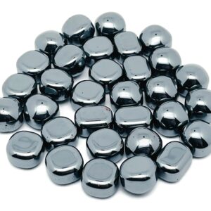 Hematite Tumbled Stone – Hematite Crystal Charm – Natural Hematite Stone – Clears Negative Energy – Small Hematite – Tu1225