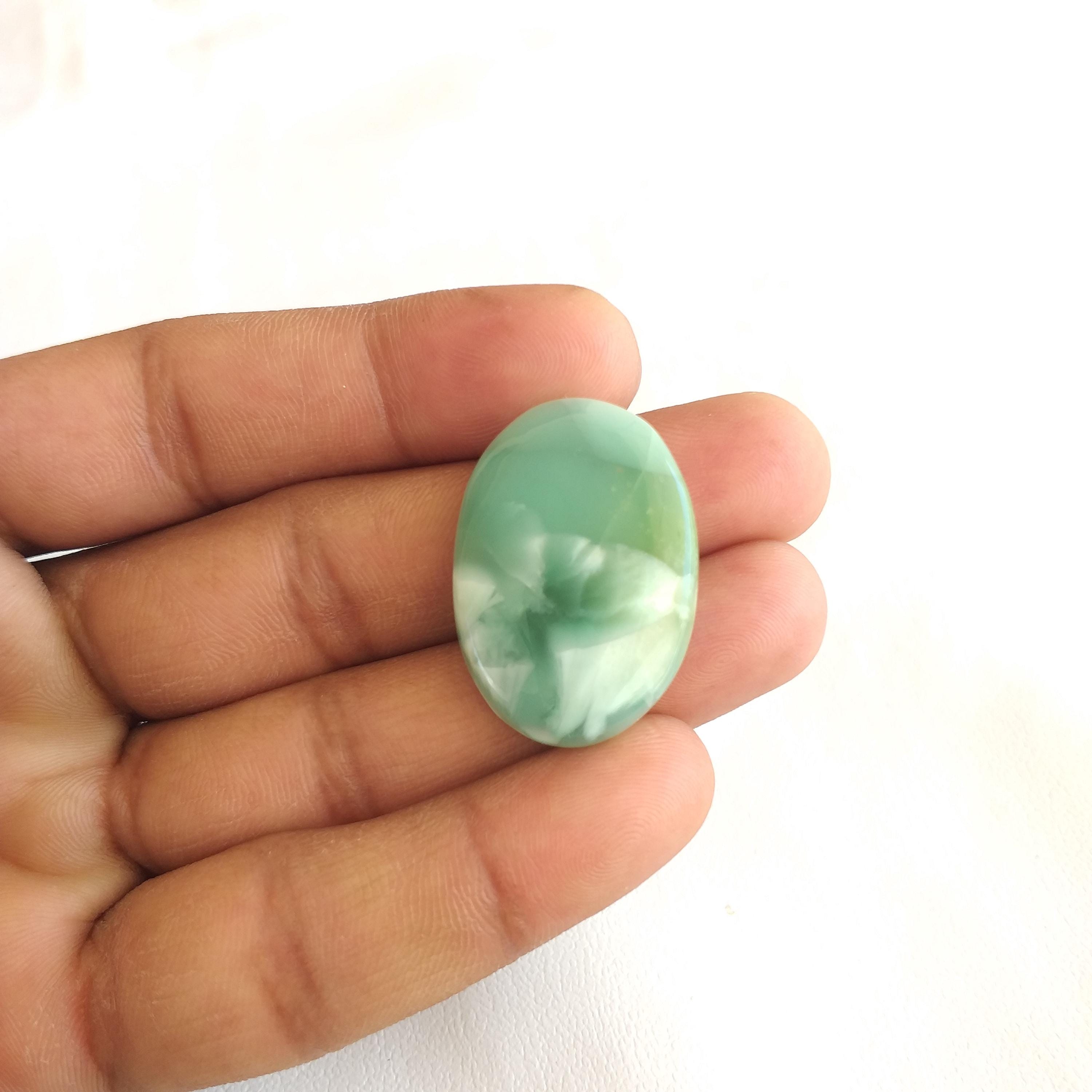 Hemimorphite Stone Cabochon, Oval Shape Gemstone, 32x22x5 Mm 37 Carat Hemimorphite Stone Cabochon, Oval Shape Gemstone, 32x22x5 Mm 37 Carat