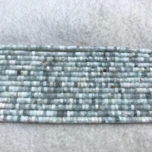 Natural Hemimorphite 3mm - 4mm Heishi Genuine Gemstone Loose Beads 15 inch Jewelry Supply Bracelet Necklace Material Support Wholesale Natural Hemimorphite 3mm - 4mm Heishi Genuine Gemstone Loose Beads 15 inch Jewelry Supply Bracelet Necklace Material Support Wholesale