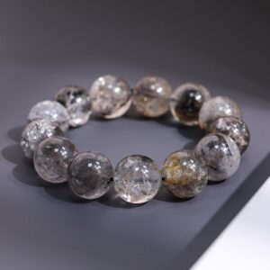 16mm/17mm Genuine Natural Forest White Herkimer Diamond A Round Big Size Gemstone Bracelet For Man And Woman,healing Crystal Bracelet 16mm/17mm Genuine Natural Forest White Herkimer Diamond A Round Big Size Gemstone Bracelet For Man And Woman,healing Crystal Bracelet